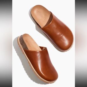 MADEWELL The Layne Clog Mule in Leather